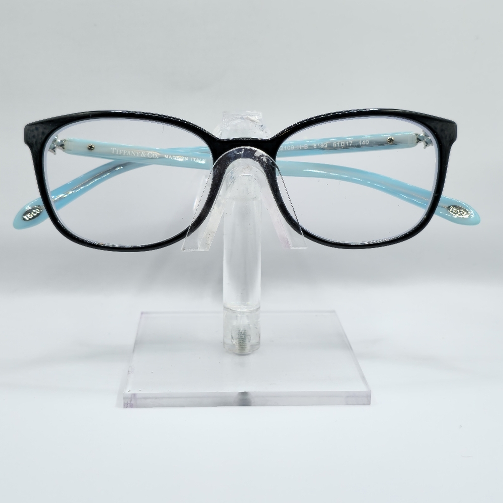 Tiffany & Co. Black and Blue Adorned Eyeglass Frames